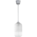 Brilagi - LED lestenec na kablu RETRO GLASS 1xE27/60W/230V premer 14 cm srebrna/bela