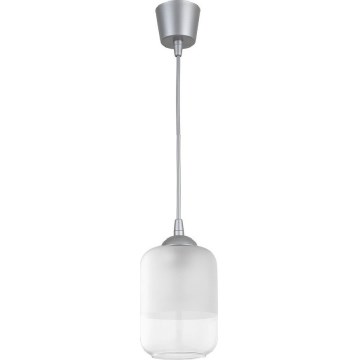 Brilagi - LED lestenec na kablu RETRO GLASS 1xE27/60W/230V premer 14 cm srebrna/bela