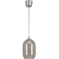 Brilagi - LED lestenec na kablu RETRO GLASS 1xE27/60W/230V premer 14 cm srebrna/dimna siva