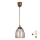 Brilagi - LED lestenec na kablu RETRO GLASS 1xE27/60W/230V premer 17 cm rjava/dimno bež