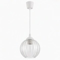 Brilagi - LED lestenec na kablu RETRO GLASS 1xE27/60W/230V premer 18 cm bela/prozorna