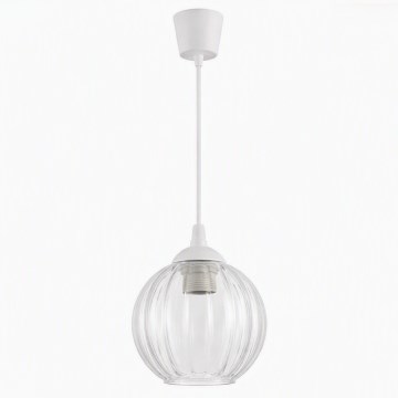 Brilagi - LED lestenec na kablu RETRO GLASS 1xE27/60W/230V premer 18 cm bela/prozorna
