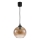 Brilagi - LED lestenec na kablu RETRO GLASS 1xE27/60W/230V, premer 18 cm, črna/dimna rjava