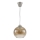 Brilagi - LED lestenec na kablu RETRO GLASS 1xE27/60W/230V premer 18 cm srebrna/dimno rjava