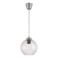 Brilagi - LED lestenec na kablu RETRO GLASS 1xE27/60W/230V premer 18 cm srebrna/prozorna