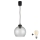 Brilagi - LED lestenec na kablu RETRO GLASS 1xE27/60W/230V premer 25 cm črna/dimno siva