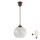 Brilagi - LED lestenec na kablu RETRO GLASS 1xE27/60W/230V, premer 25 cm, rjav/prozoren