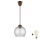 Brilagi - LED lestenec na kablu RETRO GLASS 1xE27/60W/230V premer 25 cm rjava/dimna siva