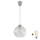 Brilagi - LED lestenec na kablu RETRO GLASS 1xE27/60W/230V, premer 25 cm, srebrna/prozorna