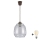 Brilagi - LED lestenec na kablu RETRO GLASS 1xE27/60W/230V premer 26 cm rjava/dimno siva