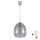 Brilagi - LED lestenec na kablu RETRO GLASS 1xE27/60W/230V premer 26 cm srebrna/dimno siva