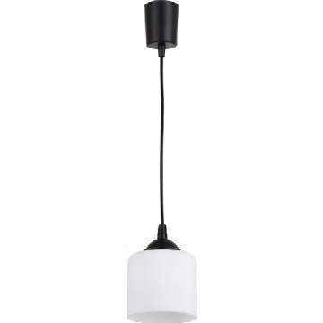 Brilagi - LED lestenec na kablu RETRO GLASS 1xE27/60W/230V Ø 14 cm črna/bela