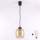 Brilagi - LED lestenec na kablu RETRO GLASS 1xE27/60W/230V Ø 14 cm črna/dimno rjava