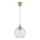 Brilagi - LED lestenec na kablu RETRO GLASS 1xE27/60W/230V Ø 18 cm bež/prozorna