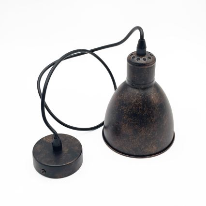 Brilagi - LED lestenec na kablu RIDDY 1xE27/60W/230V medena/patina