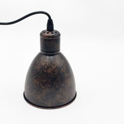 Brilagi - LED lestenec na kablu RIDDY 1xE27/60W/230V medena/patina