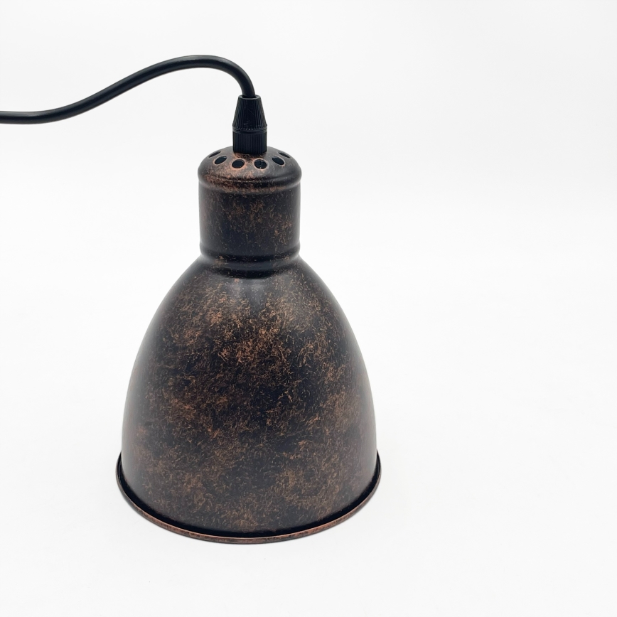 Brilagi - LED lestenec na kablu RIDDY 1xE27/60W/230V medena/patina