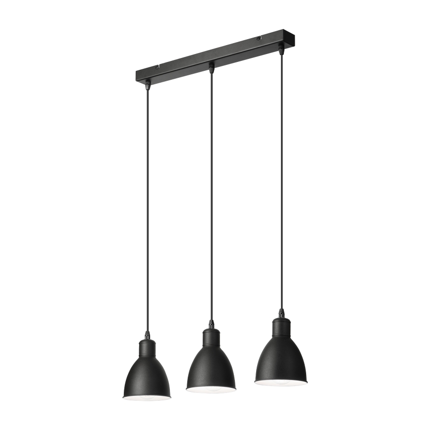 Brilagi - LED lestenec na kablu RIDDY 3xE27/60W/230V črn