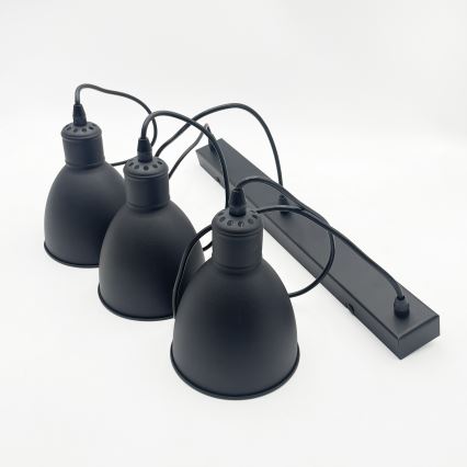 Brilagi - LED lestenec na kablu RIDDY 3xE27/60W/230V črn