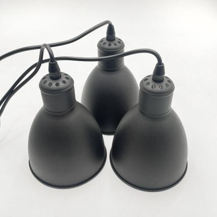 Brilagi - LED lestenec na kablu RIDDY 3xE27/60W/230V črn