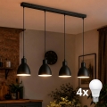 Brilagi - LED lestenec na kablu RIDDY 4xE27/60W/230V črn