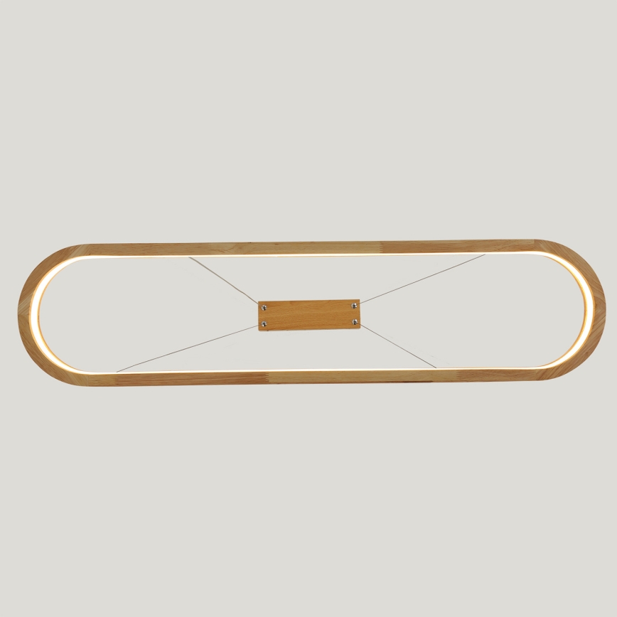 Brilagi - LED lestenec na kablu UMEA WOOD LED/40W/230V 90x22 cm les