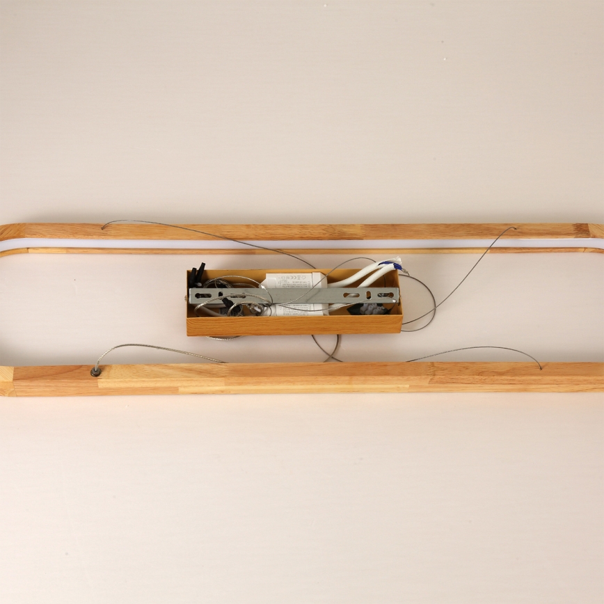 Brilagi - LED lestenec na kablu UMEA WOOD LED/40W/230V 90x22 cm les