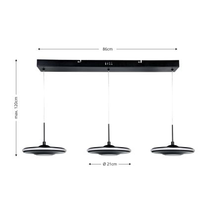 Brilagi - LED lestenec na kablu VERANO 3xLED/15W/230V