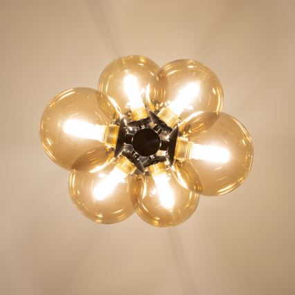 Brilagi - LED lestenec na lanku MILLA 6xG9/3W/230V črn krom/zlata