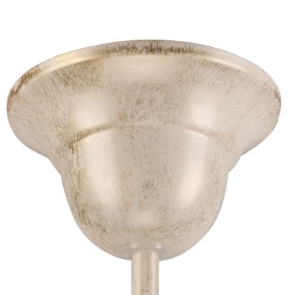 Brilagi - LED lestenec na verigi ANTICO 5xE27/60W/230V 3000K bela patina