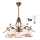 Brilagi - LED Lestenec na verigi ANTICO 5xE27/60W/230V bronasta patina