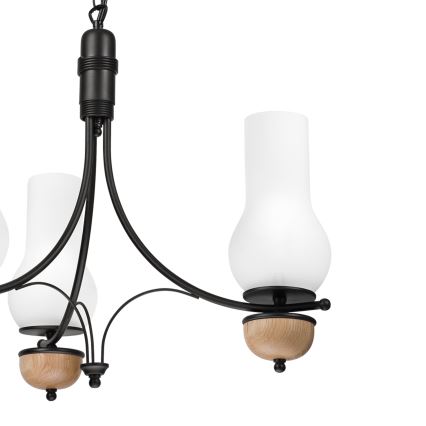 Brilagi - LED Lestenec na verigi COTTAGE 3xE14/40W/230V bukev/bela