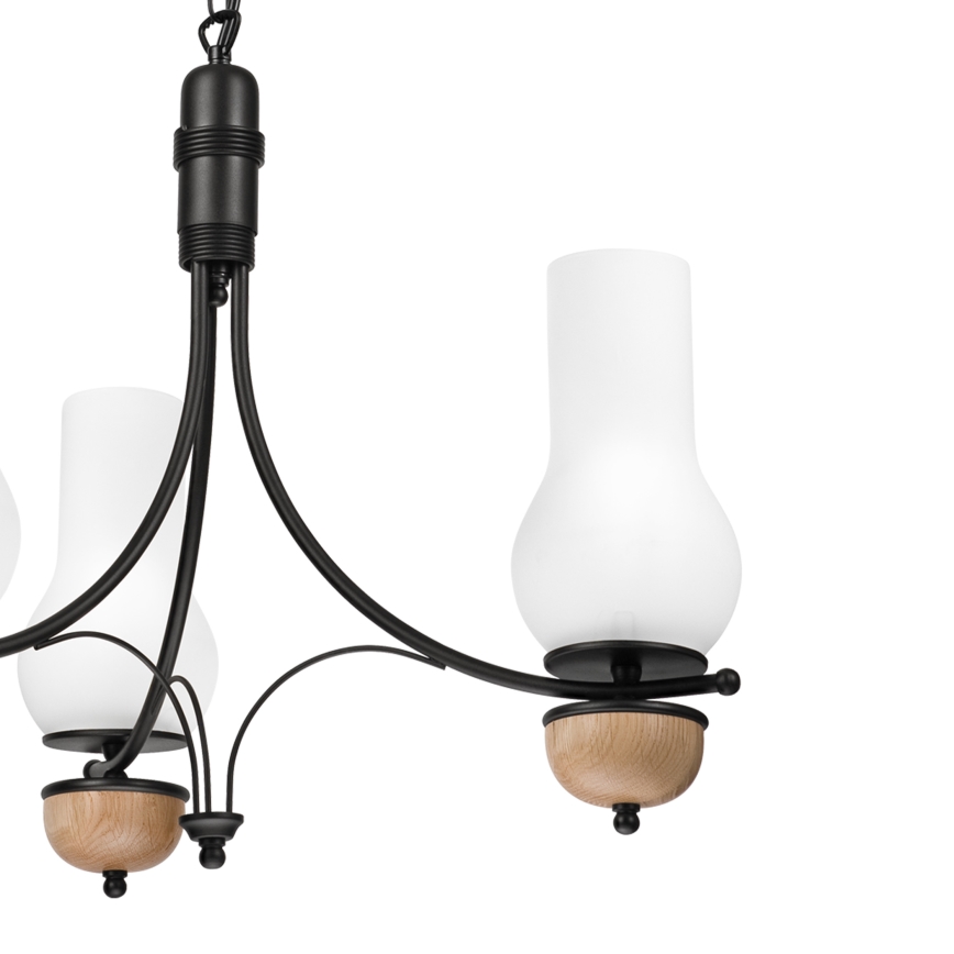 Brilagi - LED Lestenec na verigi COTTAGE 3xE14/40W/230V bukev/bela