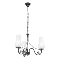 Brilagi - LED Lestenec na verigi COTTAGE 3xE14/40W/230V črna/bela