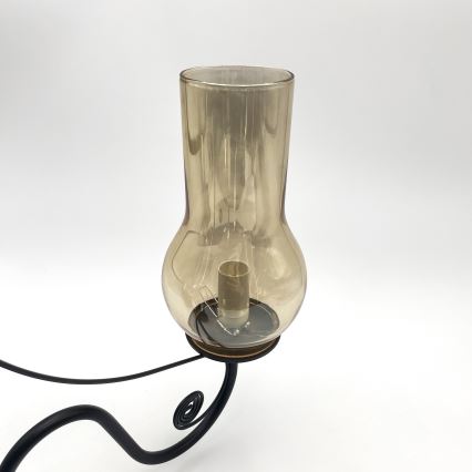 Brilagi - LED Lestenec na verigi COTTAGE 3xE14/40W/230V črna/rjava