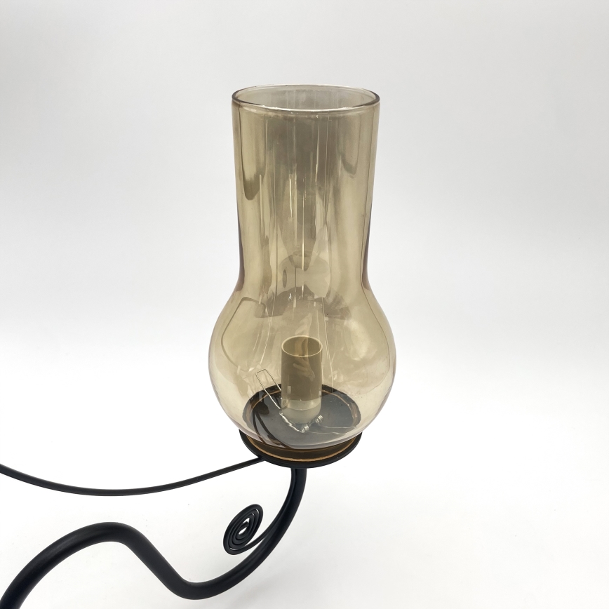 Brilagi - LED Lestenec na verigi COTTAGE 3xE14/40W/230V črna/rjava