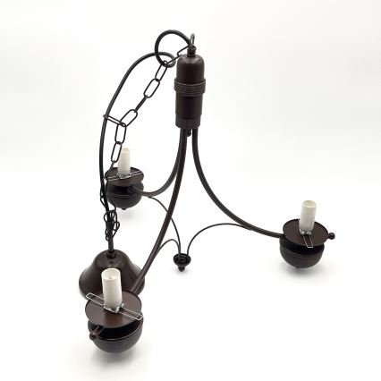 Brilagi - LED Lestenec na verigi COTTAGE 3xE14/40W/230V hrast/bela