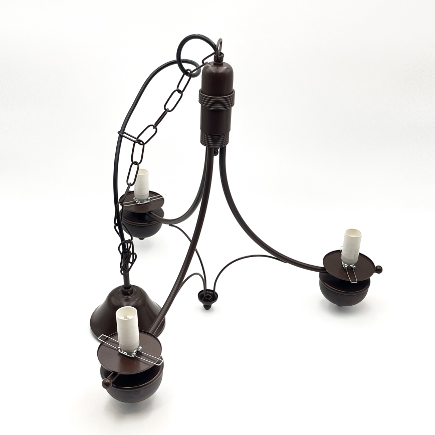 Brilagi - LED Lestenec na verigi COTTAGE 3xE14/40W/230V hrast/bela