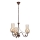 Brilagi - LED Lestenec na verigi COTTAGE 3xE14/40W/230V rjava