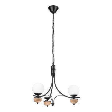 Brilagi - LED Lestenec na verigi COTTAGE 3xG9/40W/230V bukev/bela