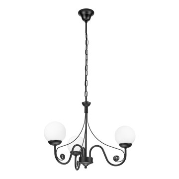 Brilagi - LED Lestenec na verigi COTTAGE 3xG9/40W/230V črna/bela