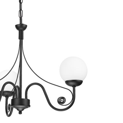 Brilagi - LED Lestenec na verigi COTTAGE 3xG9/40W/230V črna/bela
