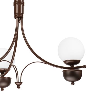 Brilagi - LED Lestenec na verigi COTTAGE 3xG9/40W/230V hrast/bela
