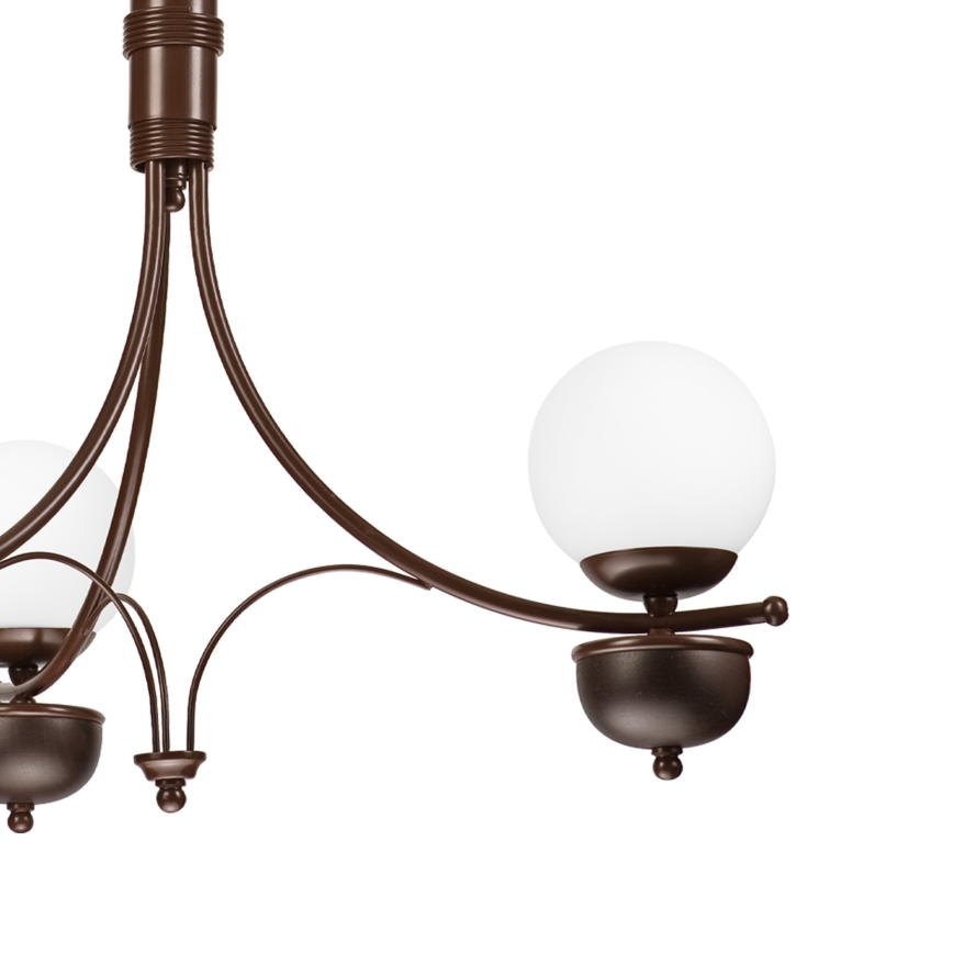 Brilagi - LED Lestenec na verigi COTTAGE 3xG9/40W/230V hrast/bela