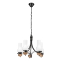 Brilagi - LED Lestenec na verigi COTTAGE 5xE14/40W/230V bukev/bela