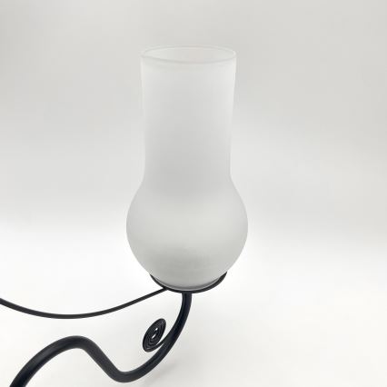 Brilagi - LED Lestenec na verigi COTTAGE 5xE14/40W/230V črna/bela