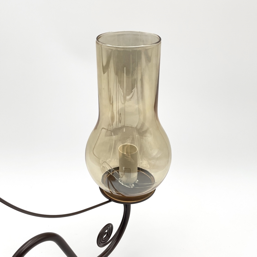 Brilagi - LED Lestenec na verigi COTTAGE 5xE14/40W/230V rjava