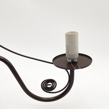 Brilagi - LED Lestenec na verigi COTTAGE 5xE14/40W/230V rjava