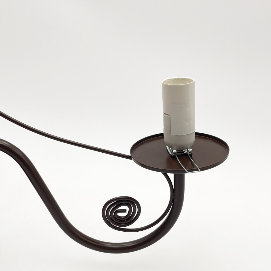 Brilagi - LED Lestenec na verigi COTTAGE 5xE14/40W/230V rjava