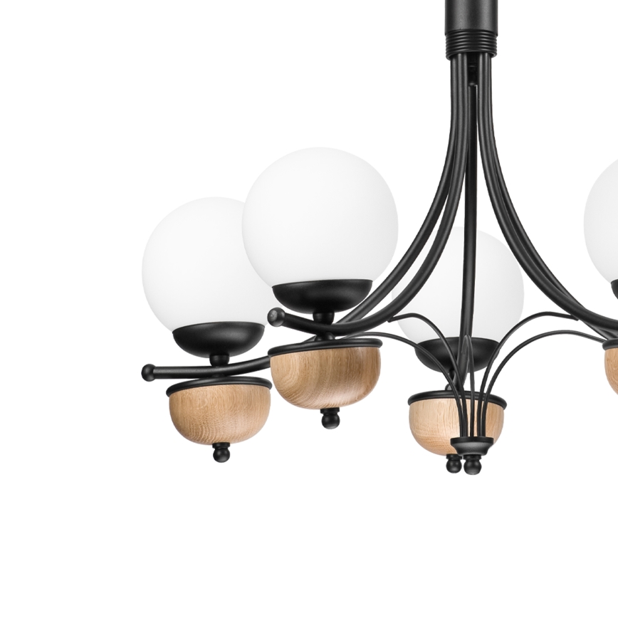 Brilagi - LED Lestenec na verigi COTTAGE 5xG9/40W/230V bukev/bela